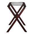 Rich Mahogany Straight Leg Wood Luggage Rack by Gatehouse Furniture