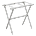 White Bamboo Inspired Wood Luggage Rack by Gatehouse Furniture