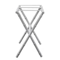 White Bamboo Inspired Wood Luggage Rack by Gatehouse Furniture