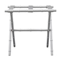 White Bamboo Inspired Wood Luggage Rack by Gatehouse Furniture
