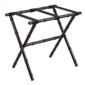 Black Bamboo Inspired Wood Luggage Rack by Gatehouse Furniture
