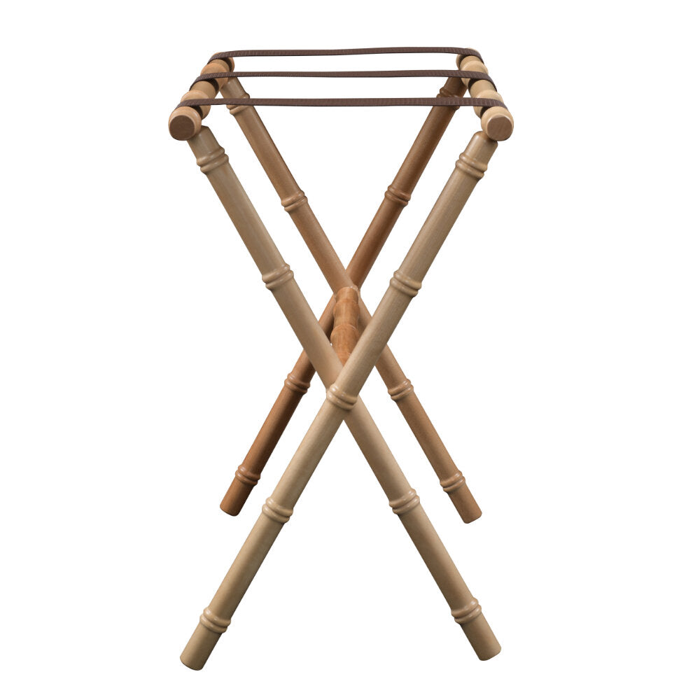 Natural Bamboo Inspired Wood Luggage Rack by Gatehouse Furniture