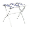 White Contour Leg Wood Luggage Rack by Gatehouse Furniture