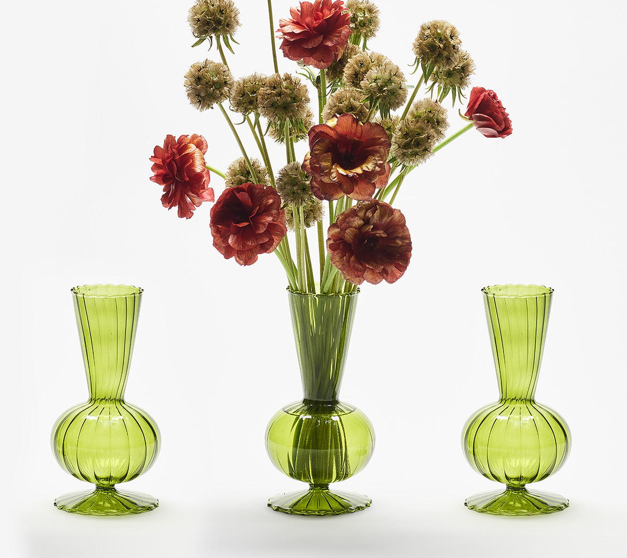 Tess Bud Vase in Olive by Kim Seybert