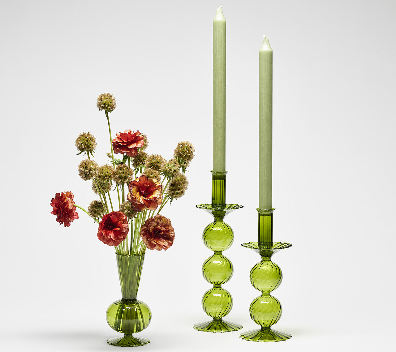 Tess Bud Vase in Olive by Kim Seybert