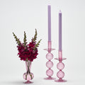 Iris Tall Candle Holder in Lavender by Kim Seybert
