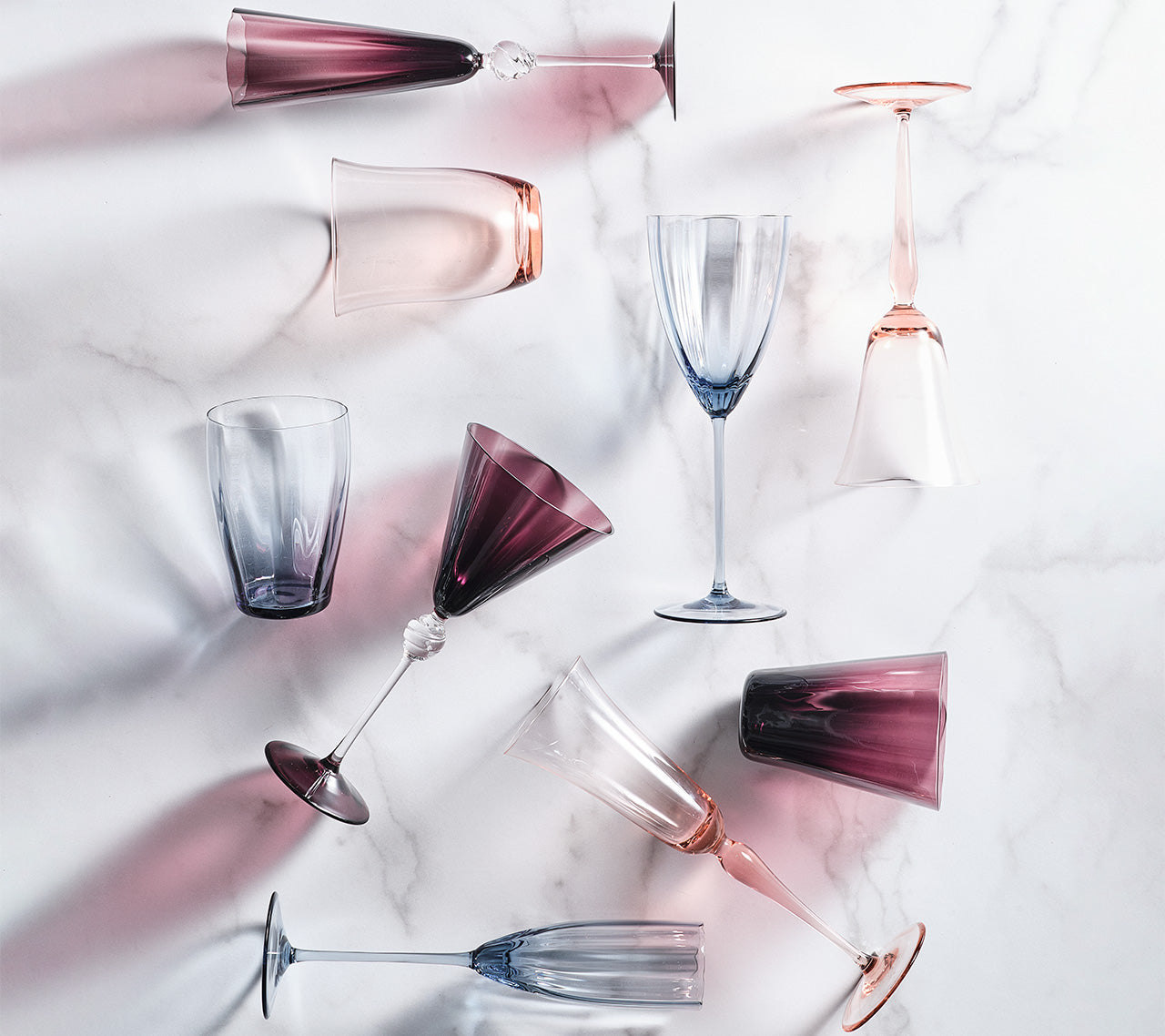 Daphne Wine Glass in Amethyst by Kim Seybert