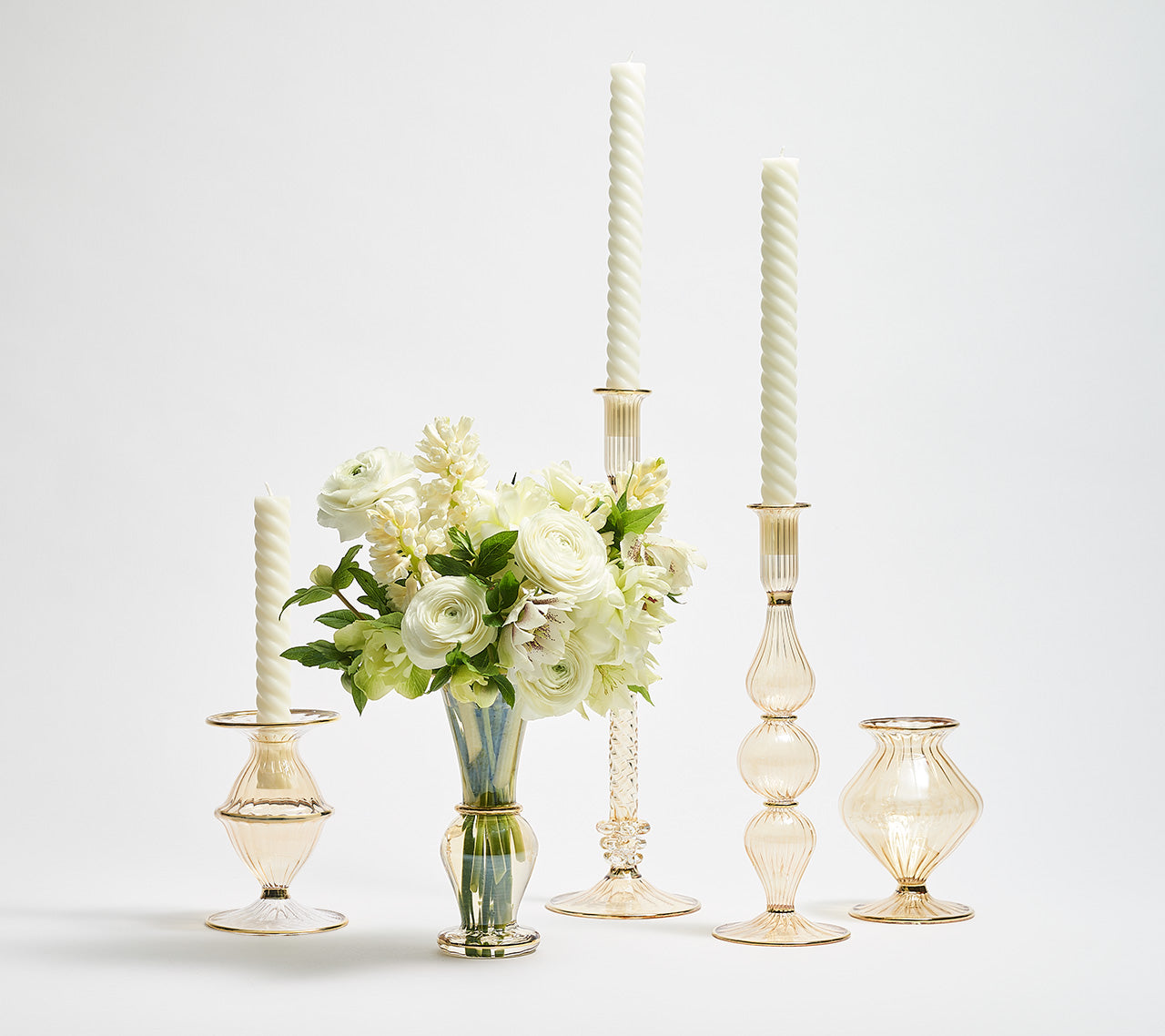 Scallop Bud Vase in Champagne by Kim Seybert