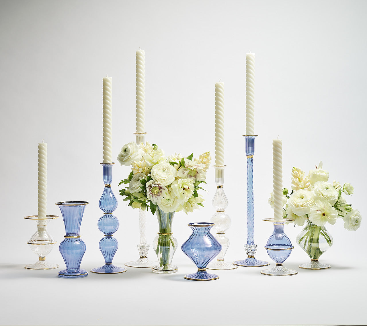 Scallop Bud Vase in Blue by Kim Seybert
