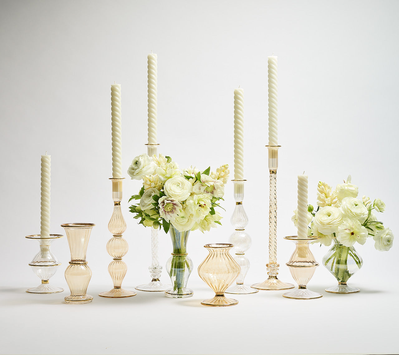 Scallop Bud Vase in Champagne by Kim Seybert
