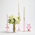 Braid Candle Holder in Pink by Kim Seybert