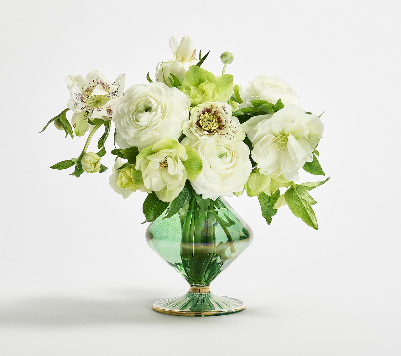 Scallop Bud Vase in Green by Kim Seybert