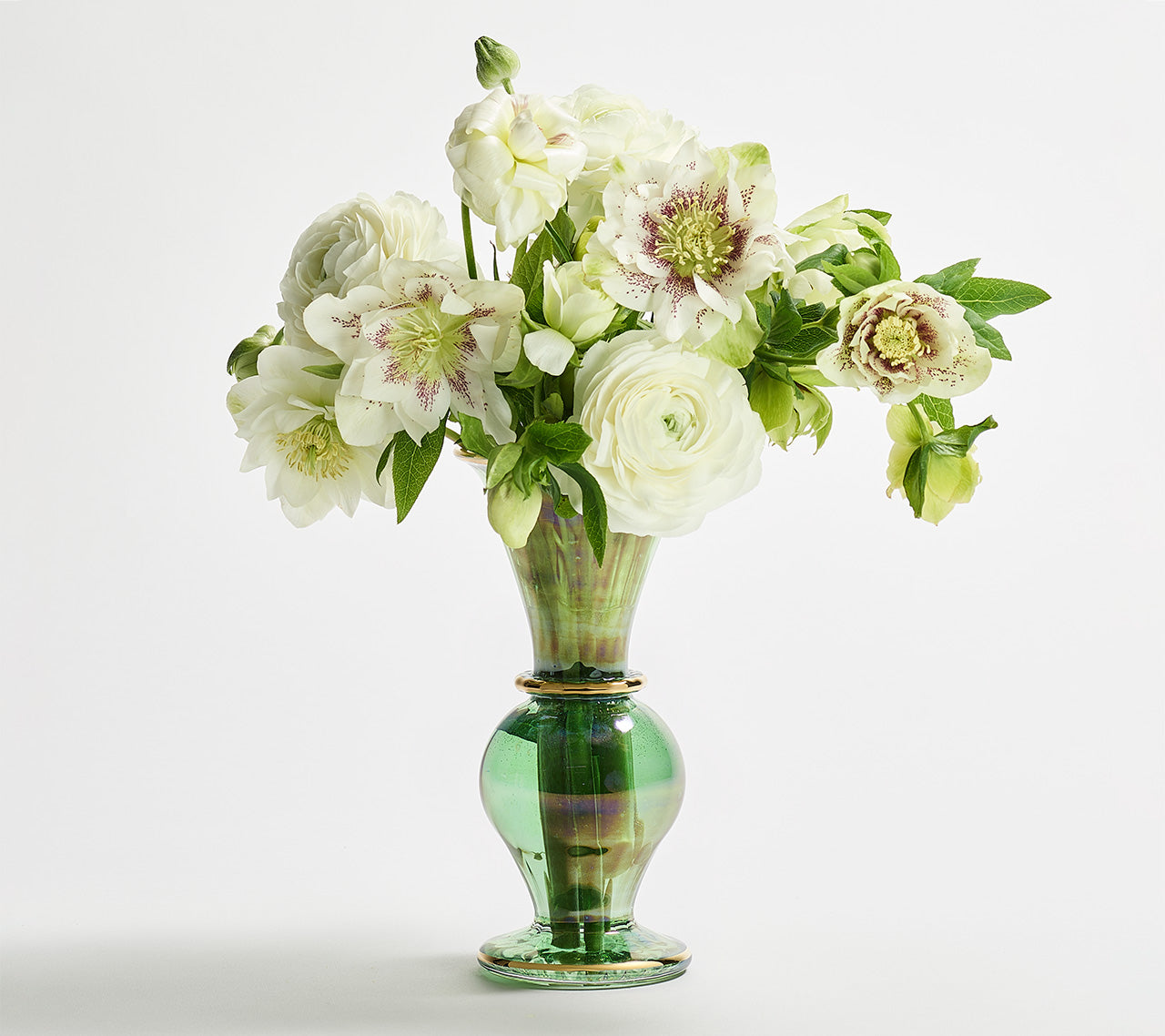 Trumpet Bud Vase in Green by Kim Seybert
