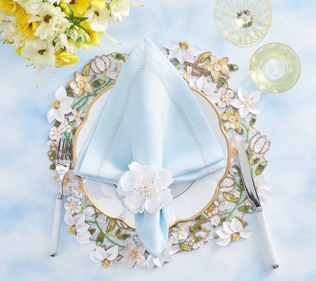 Classic Napkin in Sky by Kim Seybert