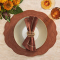 Tailored Placemat in Brown by Kim Seybert