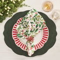 Tailored Placemat in Hunter Green by Kim Seybert