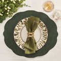 Tailored Placemat in Hunter Green by Kim Seybert