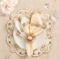 Beachcomber Placemat in Natural, Ivory & Gold by Kim Seybert