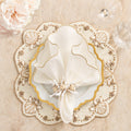 Beachcomber Placemat in Natural, Ivory & Gold by Kim Seybert