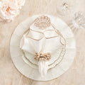 Beachcomber Napkin in White & Natural by Kim Seybert