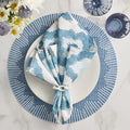 Dream Weaver Placemat in Blue & White by Kim Seybert