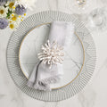 Dream Weaver Placemat in Gray & White by Kim Seybert