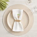 Icons Placemat in Ivory & Natural by Kim Seybert