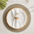 Icons Placemat in Sage & Khaki by Kim Seybert