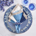 Lagoon Placemat in Navy & Blue by Kim Seybert