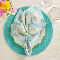 Mira Napkin in Seafoam & Green by Kim Seybert
