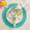 Perennial Placemat in Turquoise by Kim Seybert