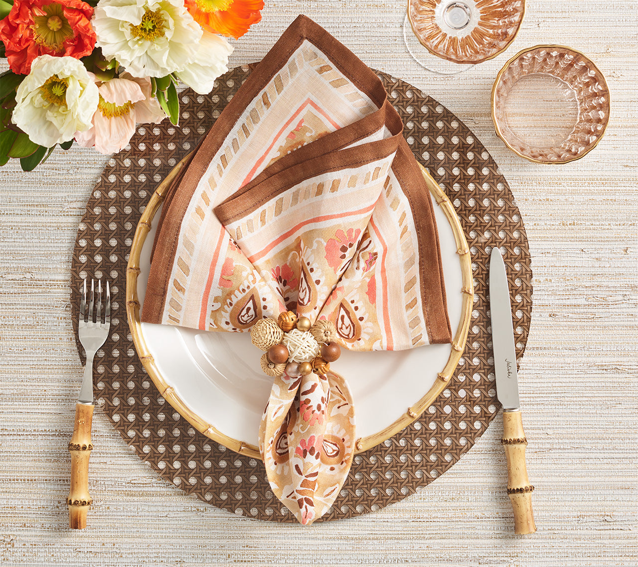 Reed Placemat in Brown by Kim Seybert