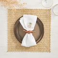 Pineapple Napkin in White & Multi by Kim Seybert