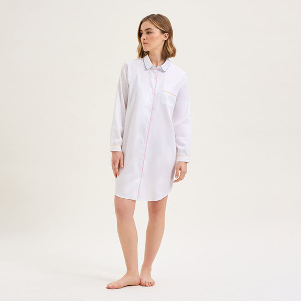 Essentiel Uni Cotton Sateen Night Shirt