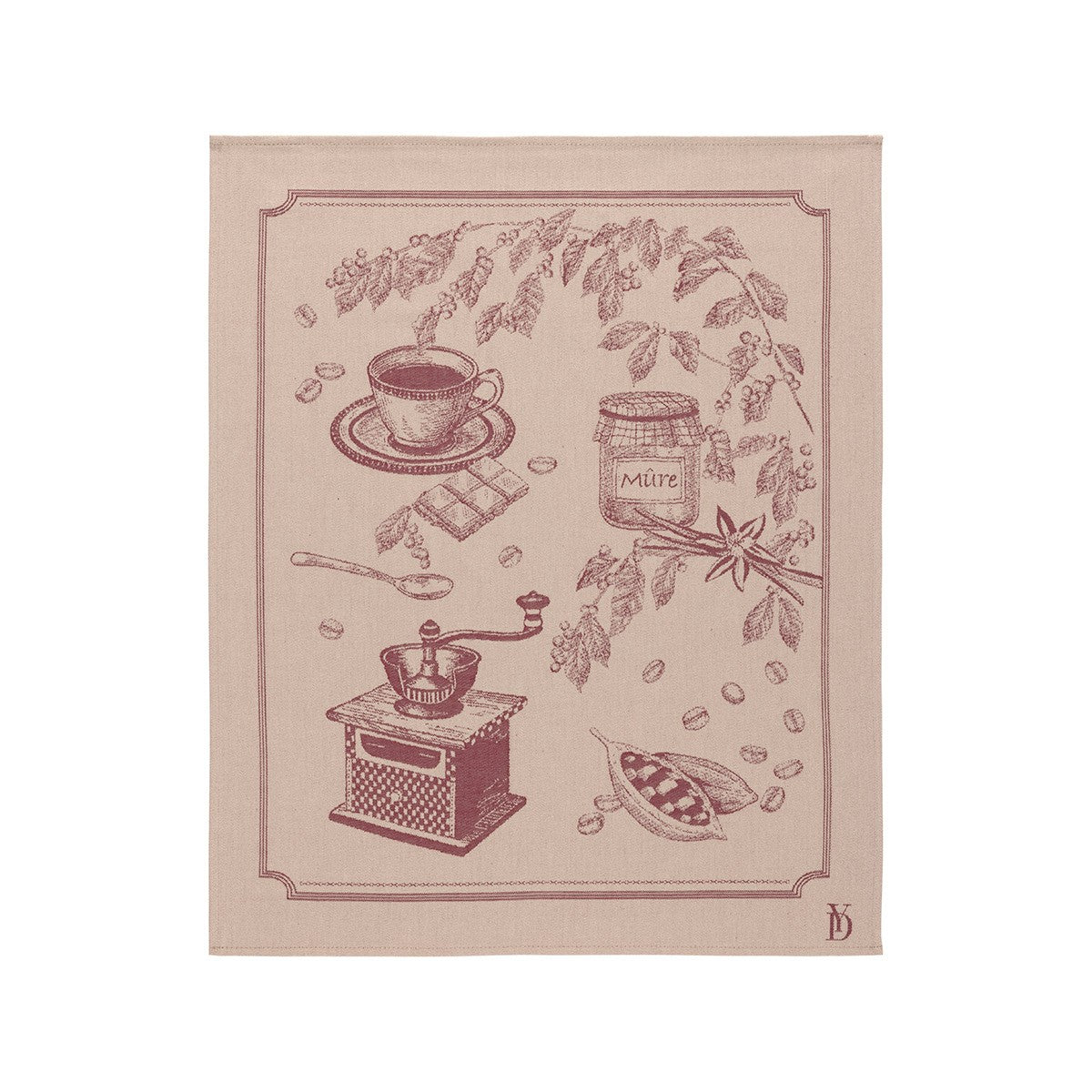 Cafe Tea Towel by Yves Delorme