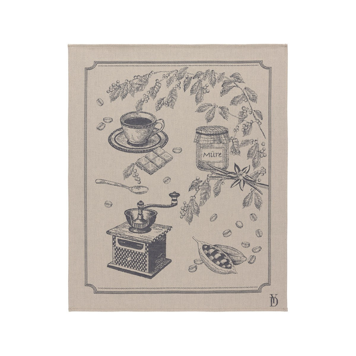 Cafe Tea Towel by Yves Delorme