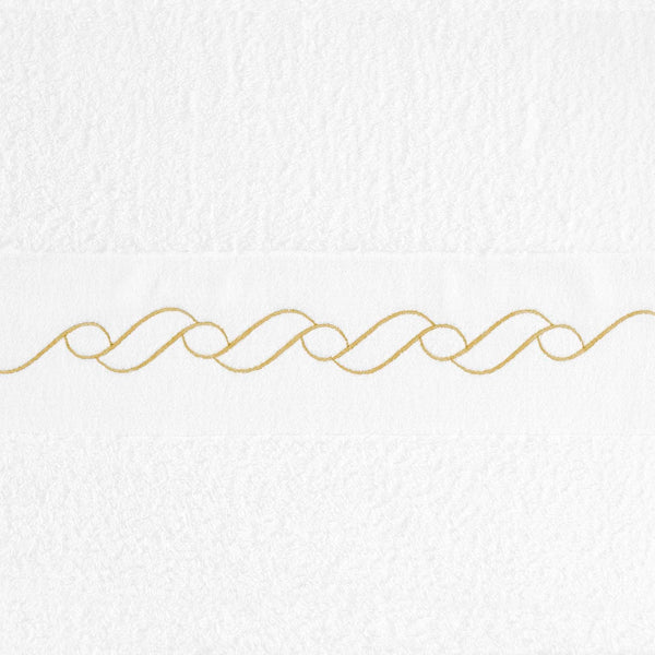 Waves Embroidered Towels