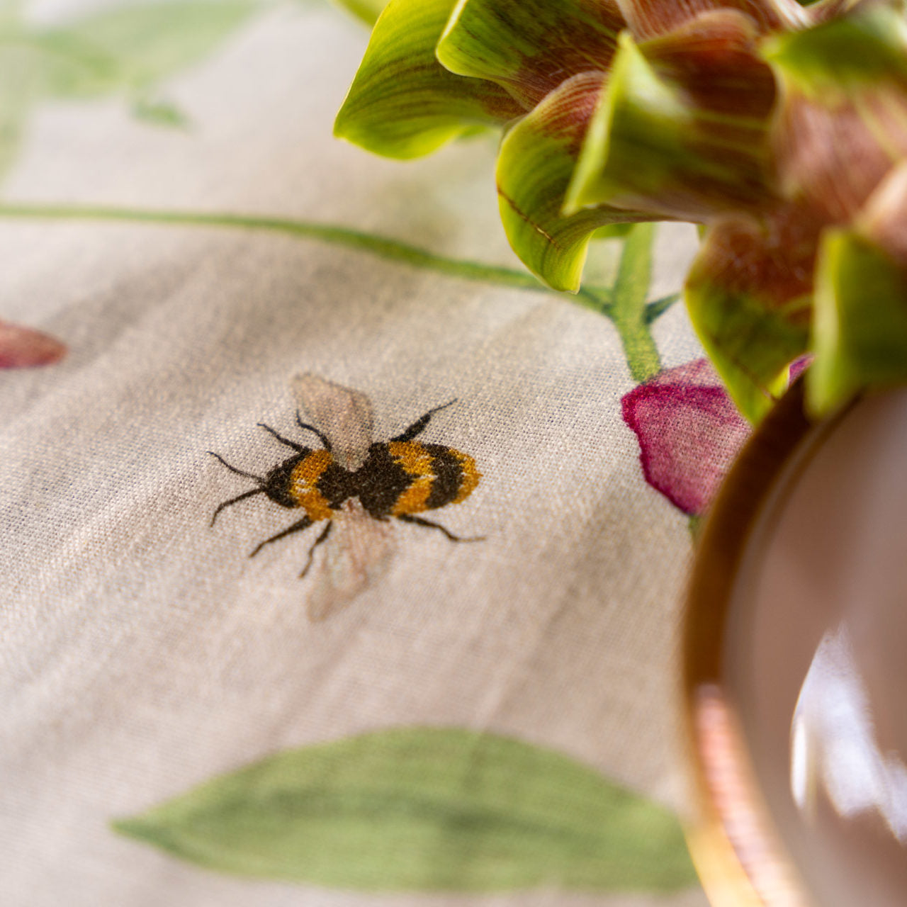 Petits Pois Table Linens by Tessitura Toscana Telerie