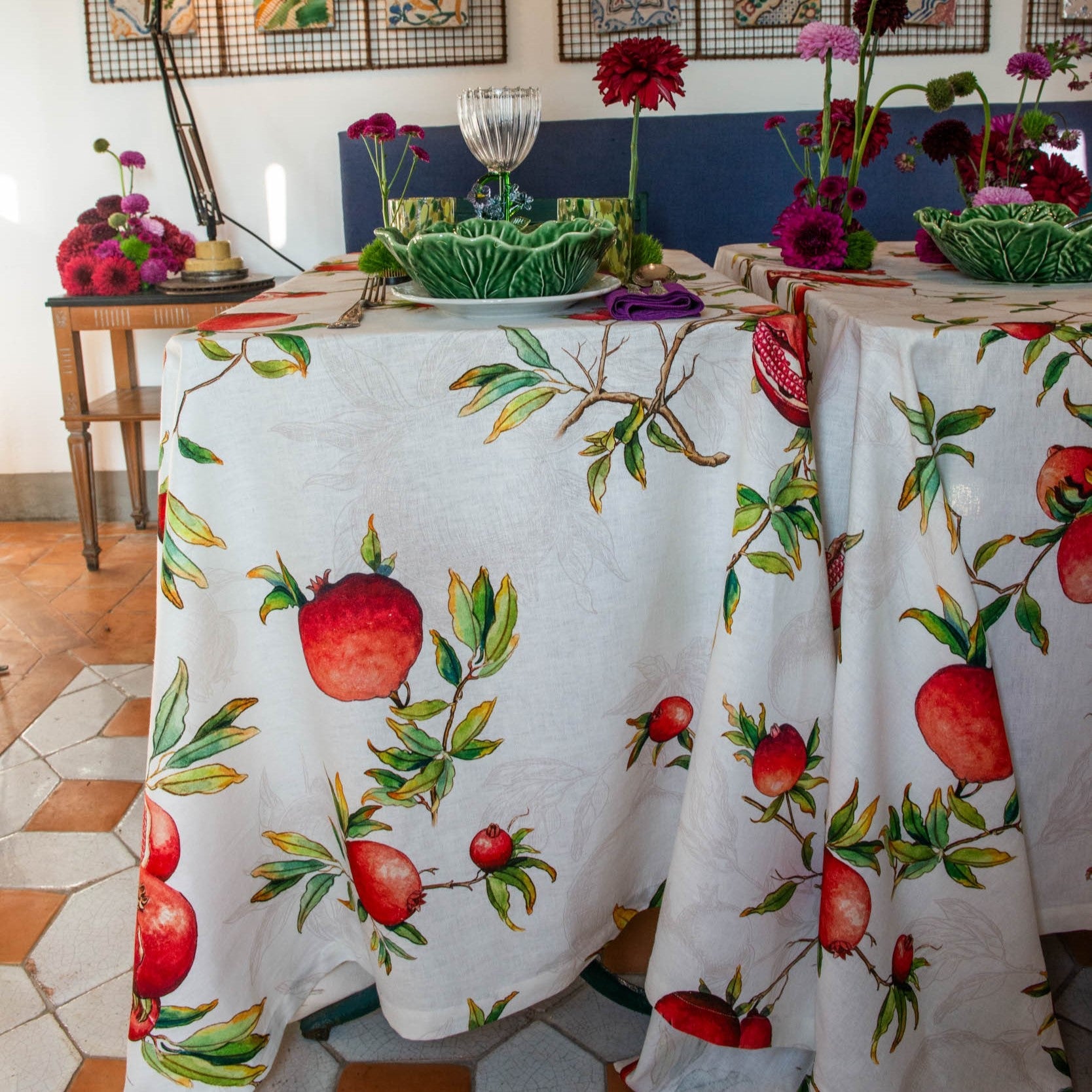 Zakuro Table Linens by Tessitura Toscana Telerie