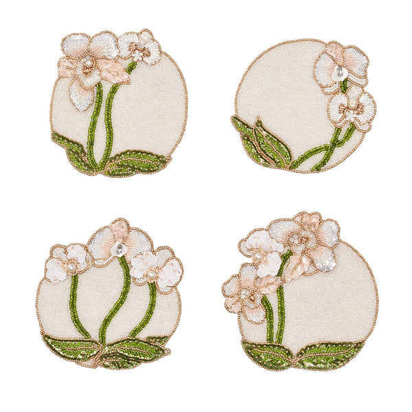Orchid Coasters in Multi