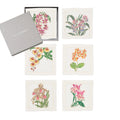 Orchid Cocktail Napkins in White & Multi by Kim Seybert