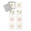 Mingle Cocktail Napkin in White & Multi by Kim Seybert