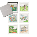 Venture Cocktail Napkins in White & Multi by Kim Seybert