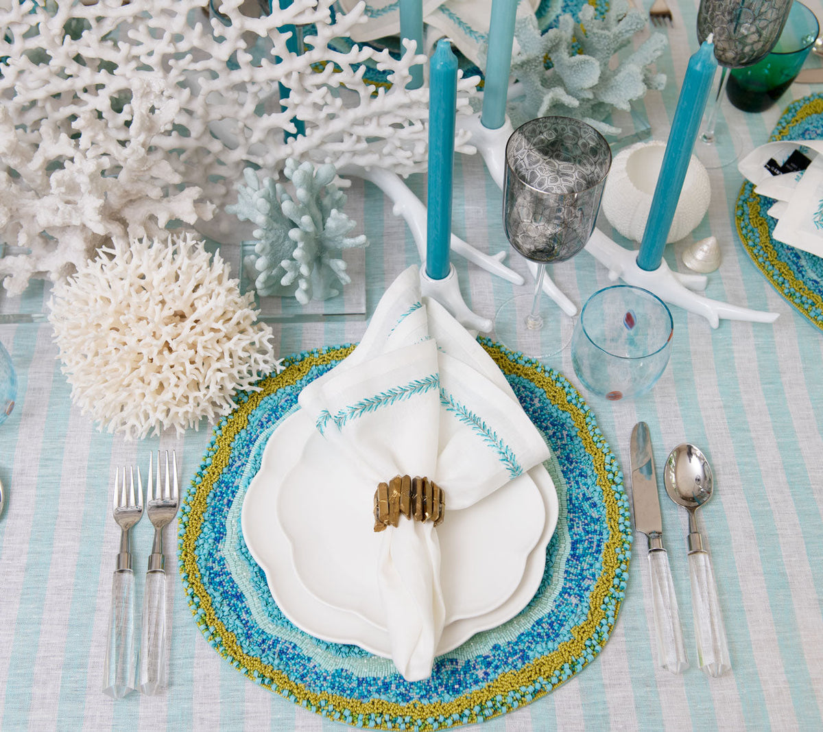 Gala Tumbler in Seafoam by Kim Seybert