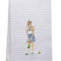 Pickle Ball Girl Guest Towel by Jacaranda Living