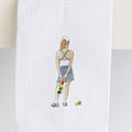 Pickle Ball Girl Guest Towel by Jacaranda Living