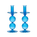 Bella Short Candle Holder in Blue by Kim Seybert