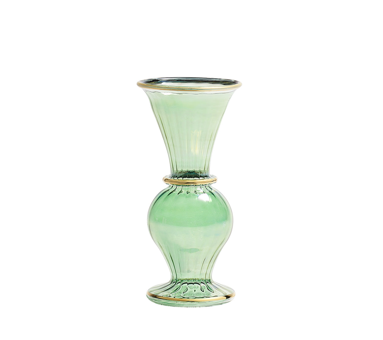 Trumpet Bud Vase in Green by Kim Seybert
