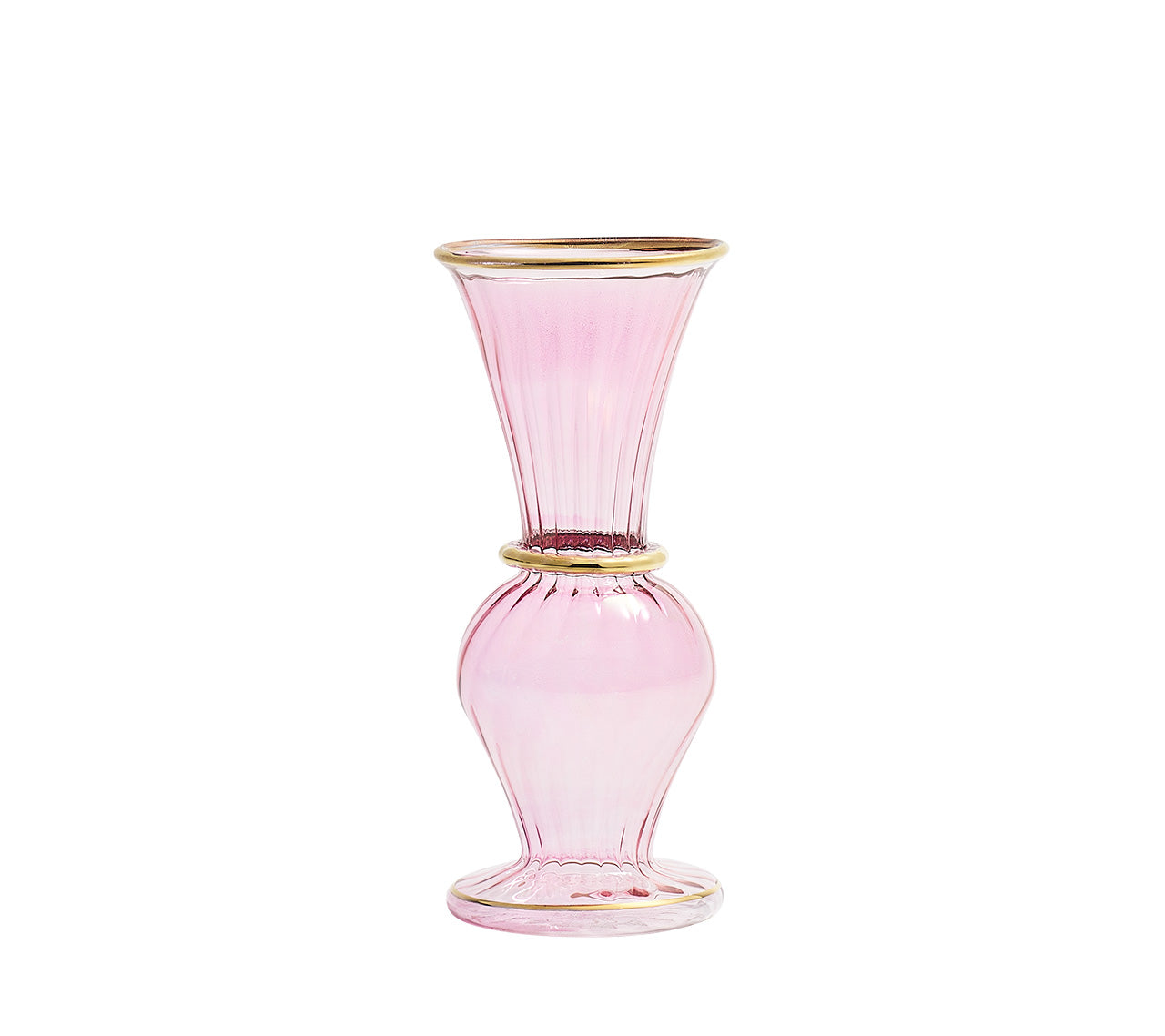 Trumpet Bud Vase in Pink by Kim Seybert