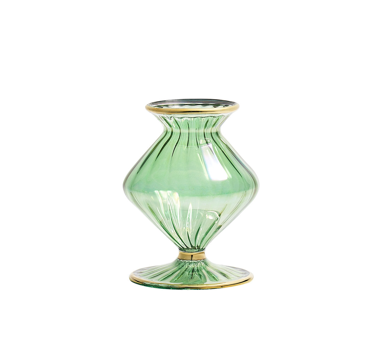 Scallop Bud Vase in Green by Kim Seybert